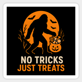 No Tricks Just Treats Bigfoot Halloween Costume Graphic Magnet